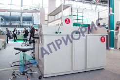 1. Рабочая поверхность из нерж. стали AISI 304 с интегрированным бортиком высотой 8 мм по периметру. 2. Раковина 480х400 мм, глубиной 250 мм, материал – нерж. сталь AISI 304 3. Корпус из стали с полимерным покрытием